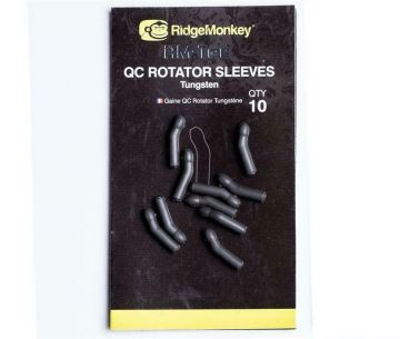 Ridgemonkey RM-Tec Rock Bottom QC Rotator Sleeves tungsten grey karper klein vismateriaal