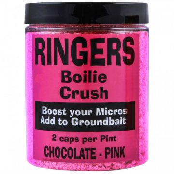 Ringers Boilie Crush Chocolate Pink roze witvis mini-boilie