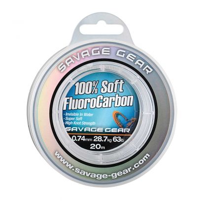 Savagegear Soft Fluoro Carbon clear visdraad 0.17mm 50m