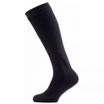 Sealskinz Hiking Mid Knee Socks zwart - grijs kous Large