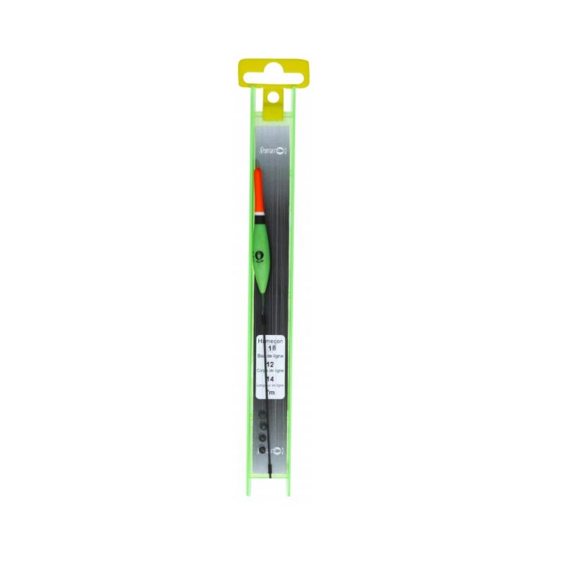 Sensas K-E-K Tuig Sandrine zwart - groen kant & klare vislijn 1.00g 0.12mm H16