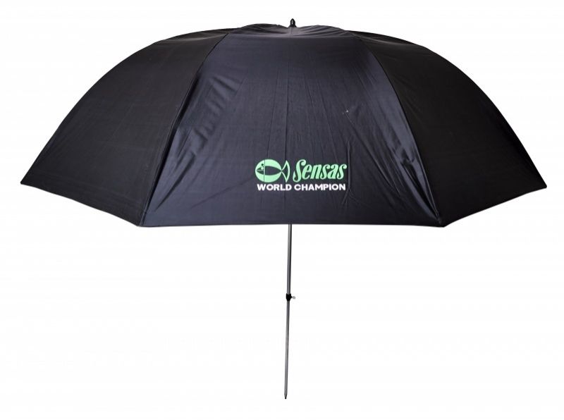 Sensas Paraplu Ulster zwart - groen visparaplu 2m50