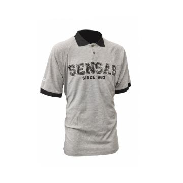 Sensas Polo Grijs China zwart - grijs vis t-shirt Medium