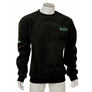 Sensas Sweater Windproof Fashion Club zwart - groen - wit vistrui Medium