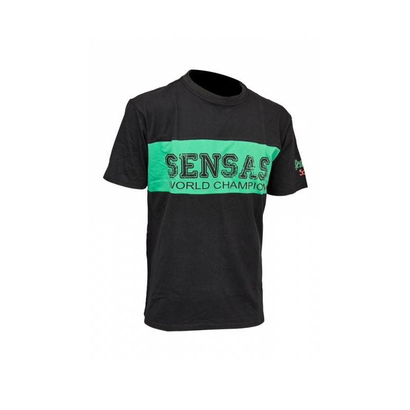 Sensas T-Shirt Club Bicolore zwart - groen vis t-shirt Xx-large
