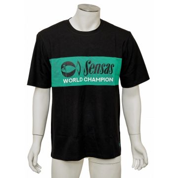 Sensas T-Shirt Fashion Club Zwart & Groen zwart - groen - wit vis t-shirt Small