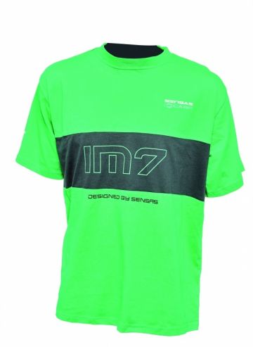 Sensas T-Shirt IM7 zwart - groen vis t-shirt Large