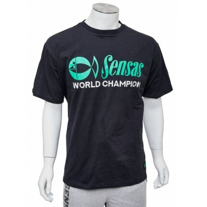 Sensas T-Shirt World Champion Black zwart - groen vis t-shirt Xx-large