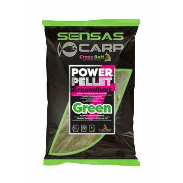 Sensas UK Power Pellet Plus Green groen witvis visvoer 2kg