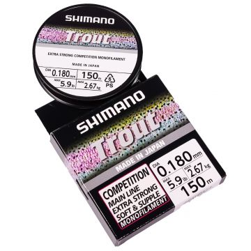 Shimano Trout Competition Mono rood visdraad 0.20mm 150m
