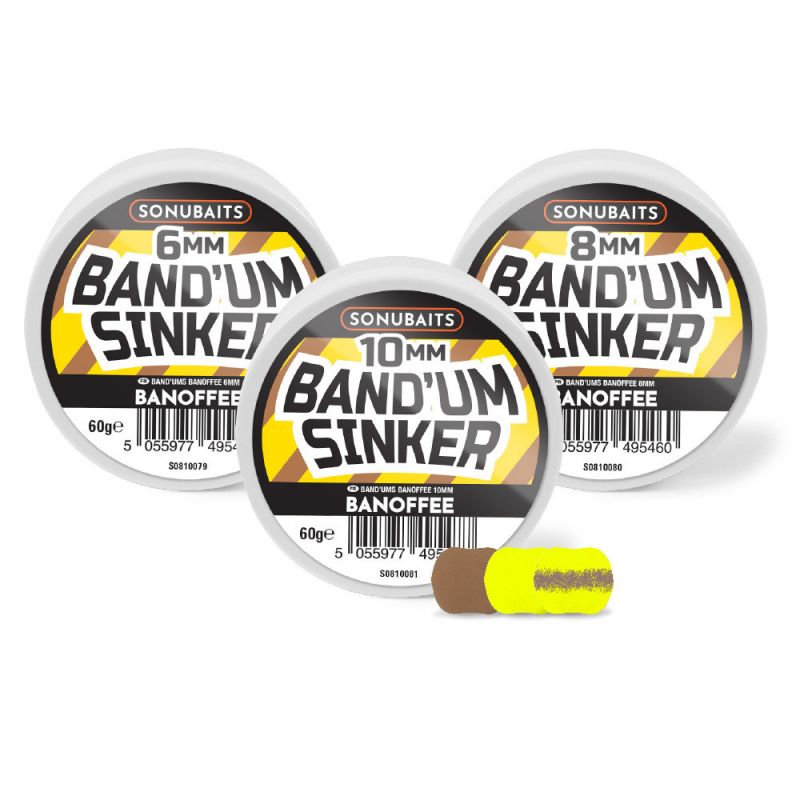 Sonubaits Band’Um Sinkers Banoffee brun - jaune  10mm