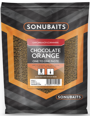 Sonubaits One To One Paste Chocolate Orange bruin witvis visvoer 500g