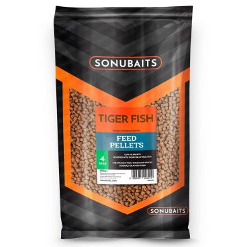 Sonubaits Tiger Fish Feed Pellets bruin vispellets 4mm 900g