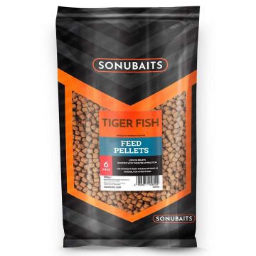 Sonubaits Tiger Fish Feed Pellets bruin vispellets 6mm 900g