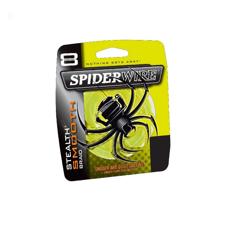 Spiderwire Stealth Smooth geel gevlochten visdraad 0.10mm 300m