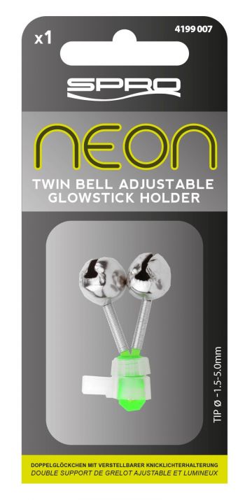 Spro Neon Adjustable Double Bell Holder geel 