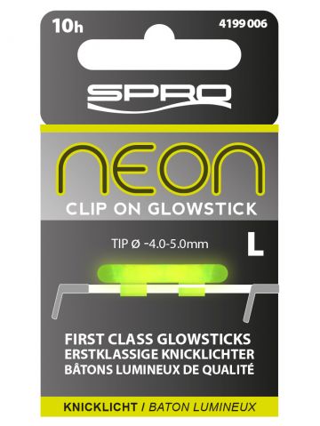 Spro Neon Clip On Glow Sticks geel  Large