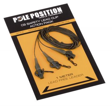Strategy CS Safety Lead Clip Action Pack silt karper lood systeem 1m00