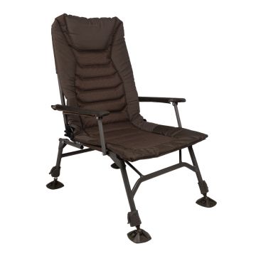 Strategy Throne 61 Chair bruin - groen visstoel karperstoel 62x52x50cm