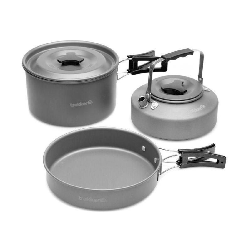 Trakker Armo Complete Cookware Set zilver 3-piece