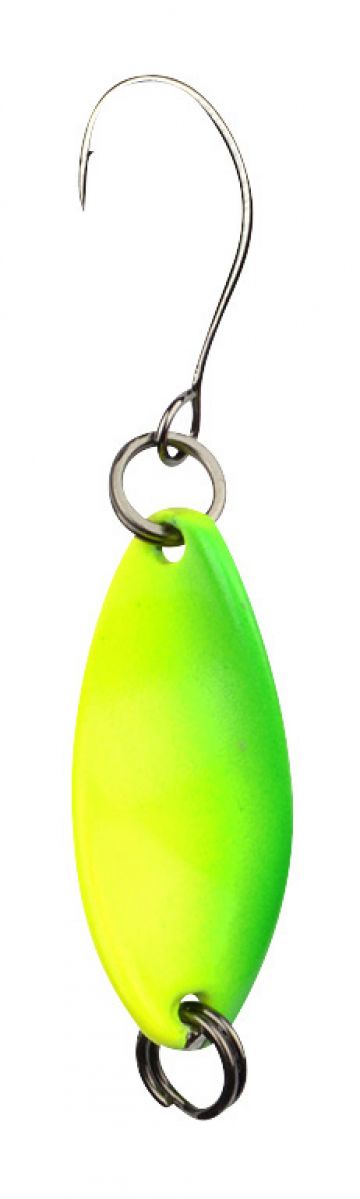 Troutmaster Incy Spin Spoon lime vislepel 1.80g