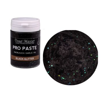 Troutmaster Pro Paste Garlic black glitter forel forelaas 60g