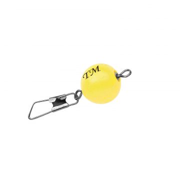 Troutmaster Swivel Snap Pilot geel forel klein vismateriaal 12mm