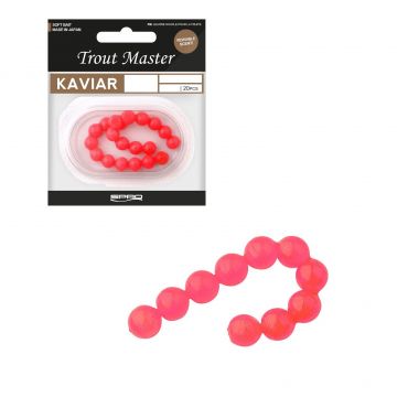 Troutmaster TM Kaviar hot pink forel forelaas 7mm