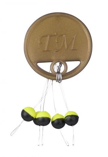 Troutmaster TM Mini Pilots black - yellow forel klein vismateriaal 5mm