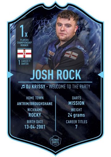 Ultimate Darts Ultimate Card Josh Rock multi 37x25cm