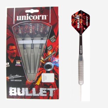 Unicorn Bullet Gary Anderson P1 Stainless Steel zwart - zilver 26g