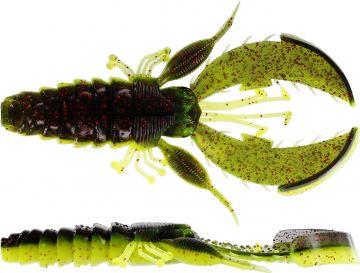 Westin CreCraw Creaturebait black chartreuse roofvis creature bait 10cm 12g