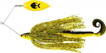 Westin Monster Vibe yellow tiger roofvis spinnerbait 65g